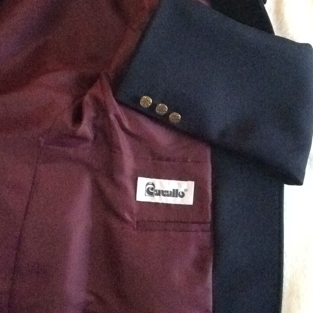 Cavallo Equestrian Show Coat Navy Dressage - Picture 7 of 9